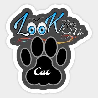 Cat tracks Sticker